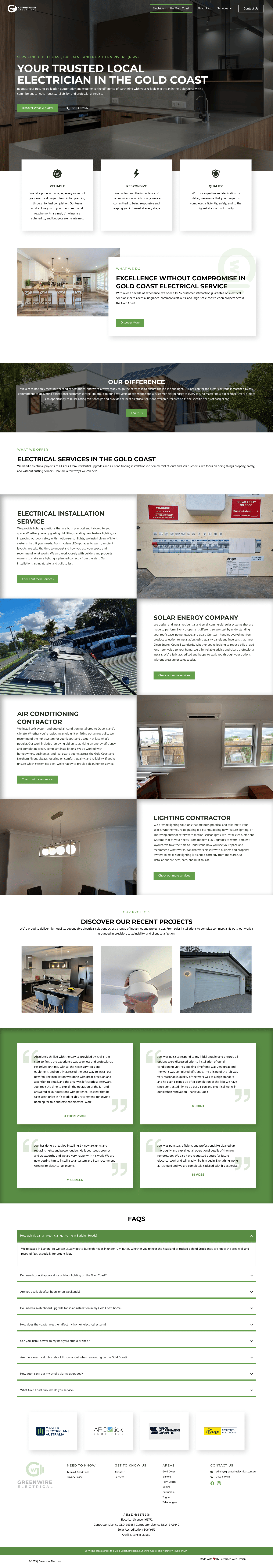 greenwire electrical home page